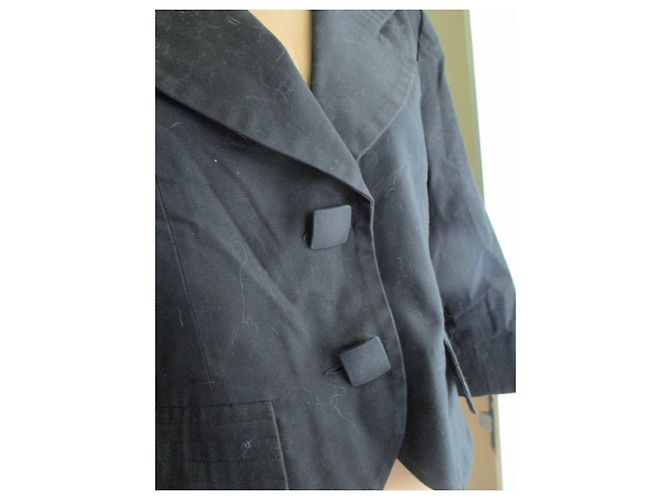 Paule Ka Kurze Jacke, Coton, Taille 38. Schwarz - Ansicht 5
