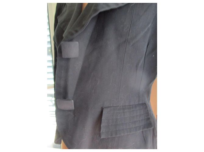 Paule Ka Kurze Jacke, Coton, Taille 38. Schwarz - Ansicht 6