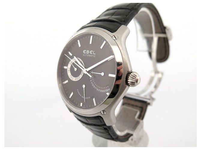 RELÓGIO EBEL CLASSIC HEXAGON 9303F61 automático 45 RELÓGIO MM ACIER PALLADIE Preto - vista 2