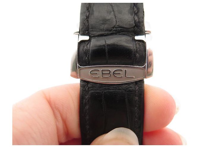 RELÓGIO EBEL CLASSIC HEXAGON 9303F61 automático 45 RELÓGIO MM ACIER PALLADIE Preto - vista 3