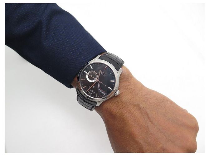 RELÓGIO EBEL CLASSIC HEXAGON 9303F61 automático 45 RELÓGIO MM ACIER PALLADIE Preto - vista 9