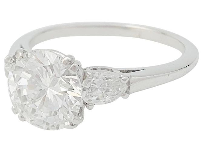 inconnue Diamant-Ring 2 Karat, Platin. - Ansicht 2