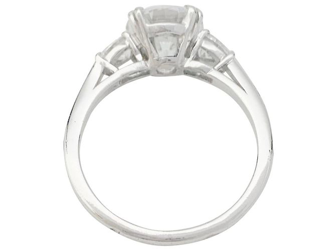 inconnue Diamant-Ring 2 Karat, Platin. - Ansicht 3