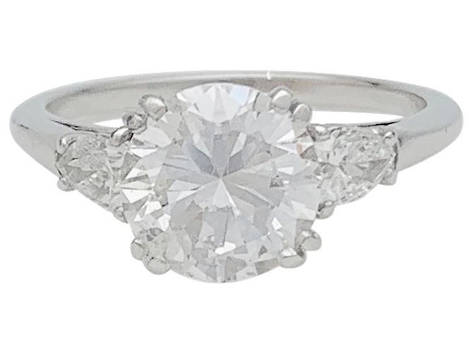 inconnue Diamant-Ring 2 Karat, Platin. - Ansicht 4