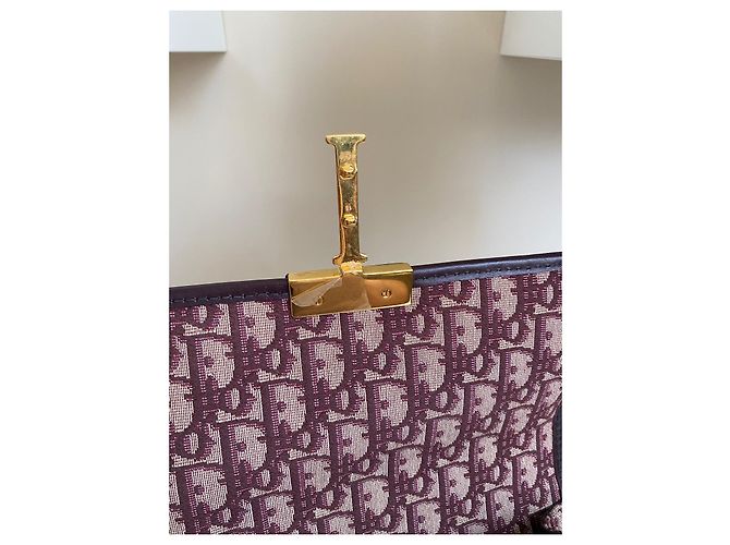 Dior 30 Montaigne Tasche Burgundy Oblique Jacquard - Ansicht 14