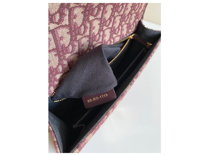 Dior 30 Montaigne Tasche Burgundy Oblique Jacquard - Ansicht 18