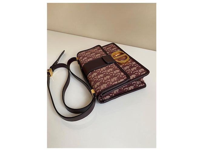 Dior 30 Montaigne Tasche Burgundy Oblique Jacquard - Ansicht 20