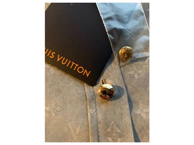 Camicia Louis Vuitton in seta lavata con monogramma - vista 12