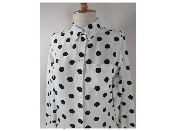 Equipment Camicia in seta nera e bianca Nero Bianco - vista 2