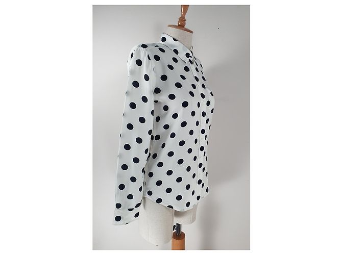 Equipment Camicia in seta nera e bianca Nero Bianco - vista 3