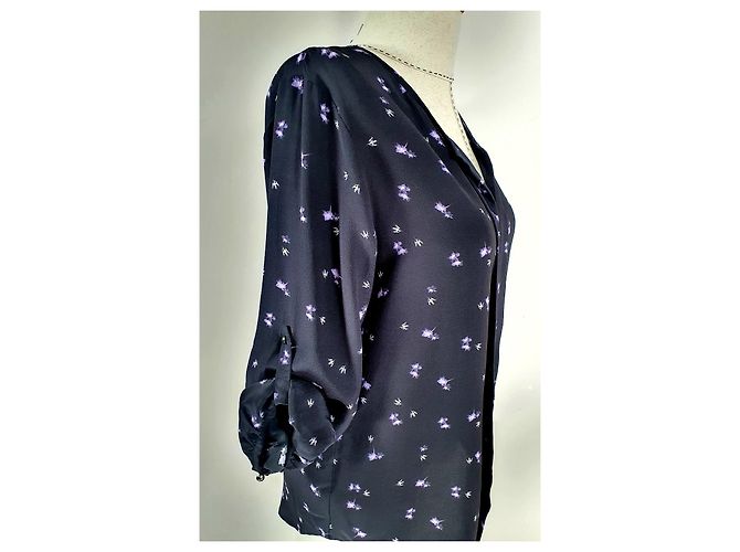Hugo Boss Boss Orange Camicetta in Seta Nera Nero - vista 4