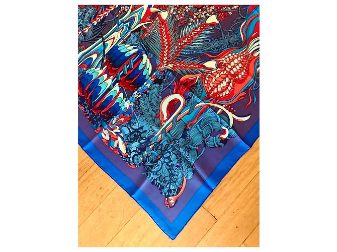 Sciarpa di seta Hermès Botanical Fantasy 140x140 Multicolore - vista 10