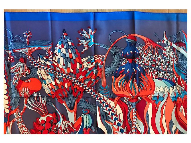 Sciarpa di seta Hermès Botanical Fantasy 140x140 Multicolore - vista 3