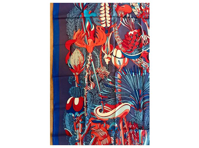 Sciarpa di seta Hermès Botanical Fantasy 140x140 Multicolore - vista 5