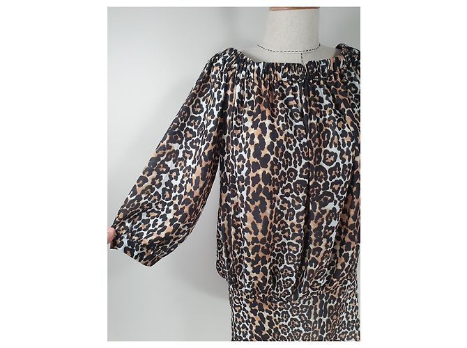 Autre Marque Rika Holly Kleid Leopardenmuster Polyester M Mehrfarben Leopardenprint - Ansicht 2