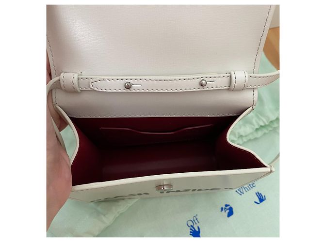 Borsa Off White Jitney 0.7 in pelle bianca Bianco - vista 2