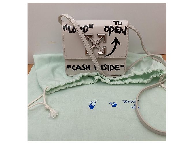Borsa Off White Jitney 0.7 in pelle bianca Bianco - vista 4