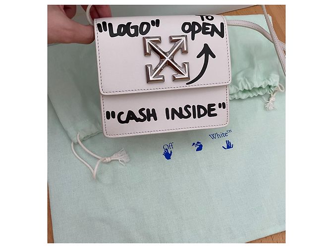 Borsa Off White Jitney 0.7 in pelle bianca Bianco - vista 6