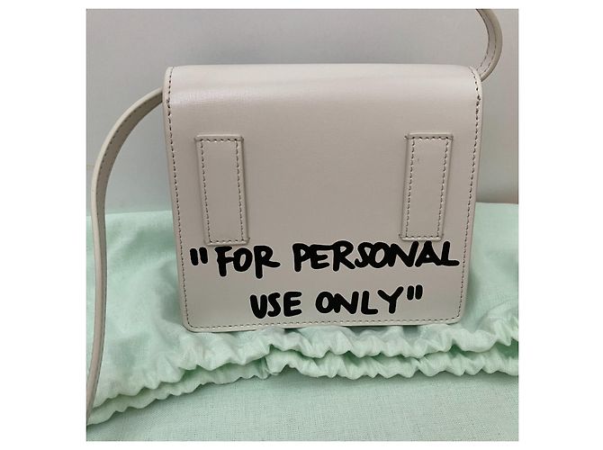 Borsa Off White Jitney 0.7 in pelle bianca Bianco - vista 7