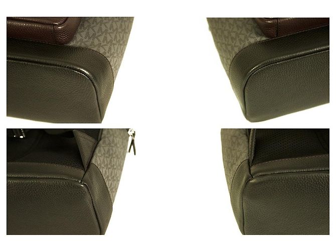 Michael Kors Hudson Gray Monogram Coated Canvas Logo Men Unisex Backpack Bag - view 4