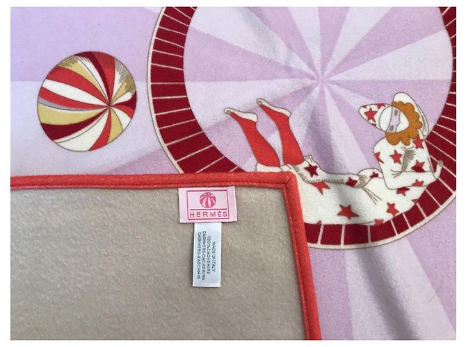 Hermès Plaid / Coperta per bambini Modello "CIRCUS" 100% cachemire Multicolore - vista 2