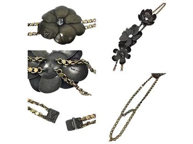 *Louis Vuitton LOUIS VUITTON Flower Collana lunga Antique Vintage Ladies Accessori Bronzo - vista 3