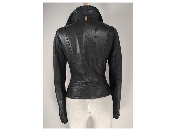 Mackage Lederjacke Schwarz - Ansicht 3