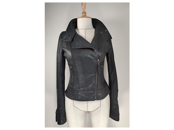 Mackage Lederjacke Schwarz - Ansicht 5