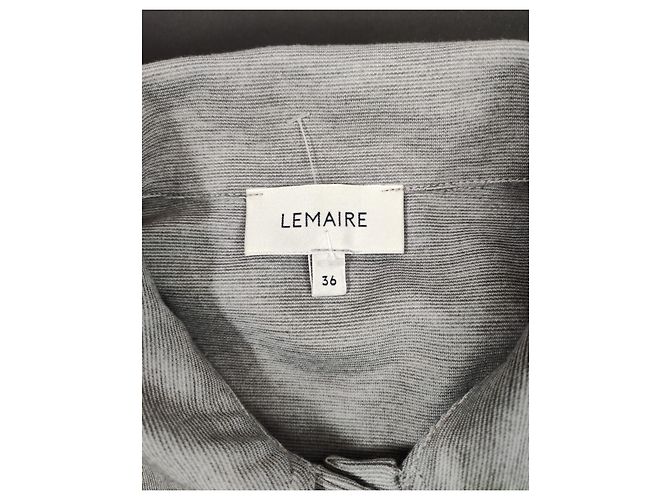 Camisa Lemaire de algodón gris - vista 4