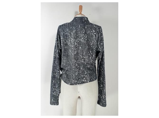 Strickjacke Bitte Kai Rand Grau Silber - Ansicht 4