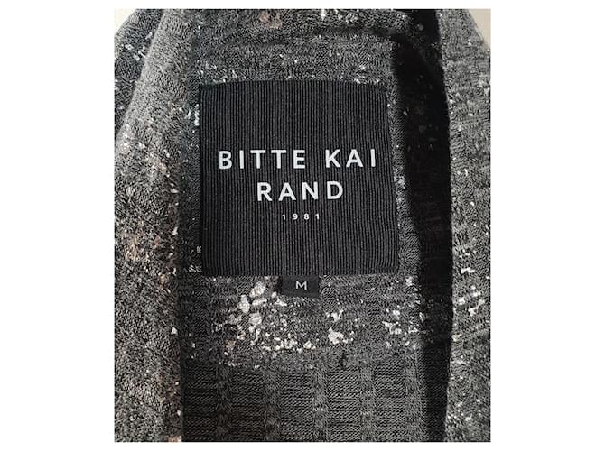 Strickjacke Bitte Kai Rand Grau Silber - Ansicht 5
