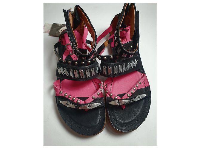 Autre Marque Sandali A.S.98 in pelle Multicolore - vista 3