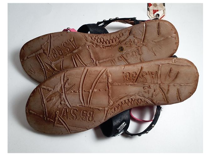 Autre Marque Sandali A.S.98 in pelle Multicolore - vista 5