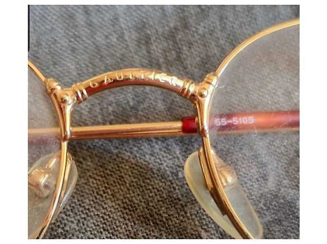 Jean Paul Gaultier Pilotenbrille Gold Metall - Ansicht 5