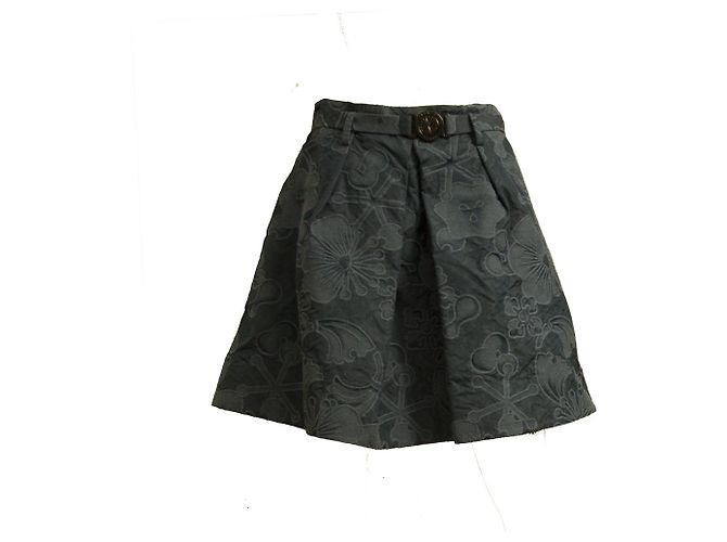 Minifalda acampanada de algodón jacquard floral azul Kenzo talla mini 40 - vista 8