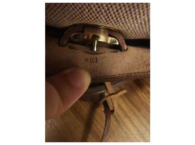 Hermès Hardware vintage Hermes Ado PM Herbag in oro Beige Marrone scuro - vista 3