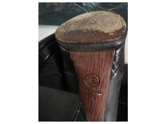 Chanel Schnürstiefeletten Schwarz - Ansicht 4