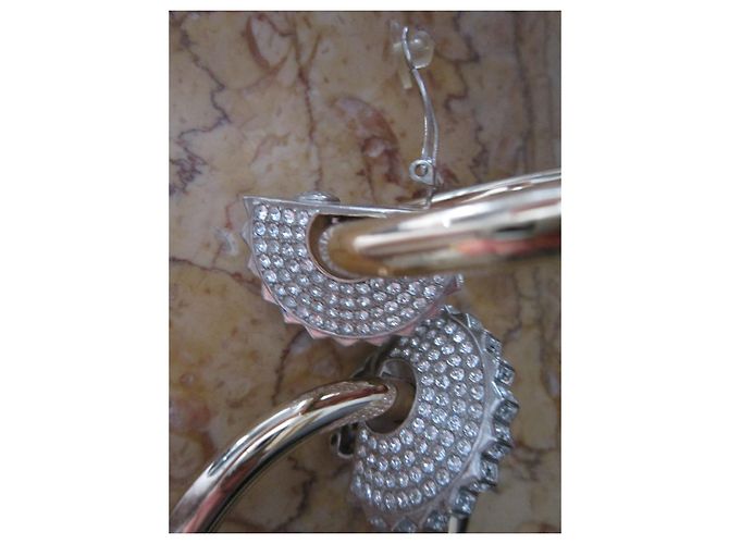 Chanel Ohrringe Gold und Silber Metall Golden - Ansicht 4