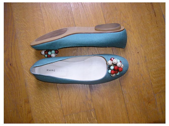 Marc Jacobs Bailarinas de tela, Pointure 39. Azul claro - vista 2