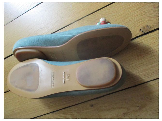 Marc Jacobs Bailarinas de tela, Pointure 39. Azul claro - vista 3
