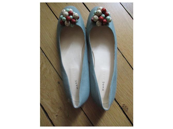 Marc Jacobs Bailarinas de tela, Pointure 39. Azul claro - vista 4
