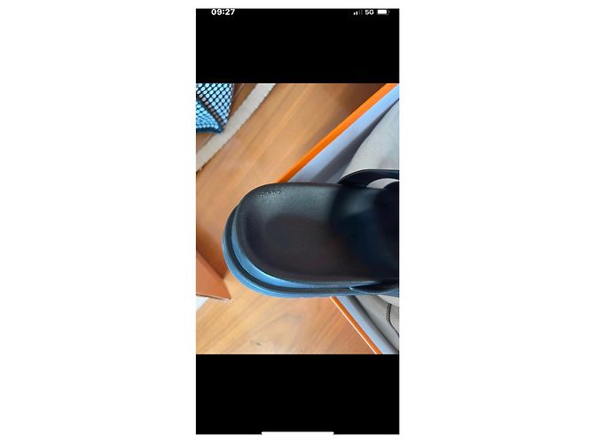 Sandali Hermès Ankara in pelle neri Nero - vista 6