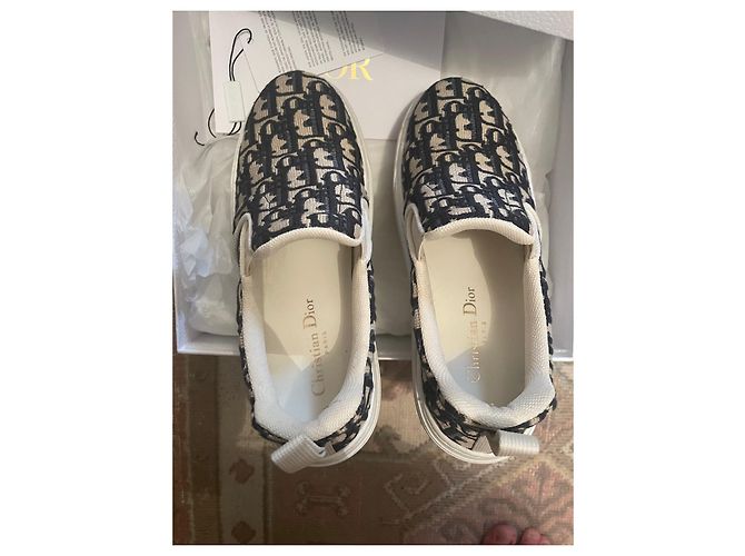 Sneakers Dior Blu Navy 38.5 - vista 3