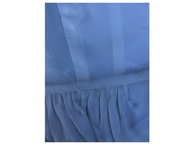 Giacca Burberry Eggshell in Seta e Viscosa Bianco sporco - vista 8