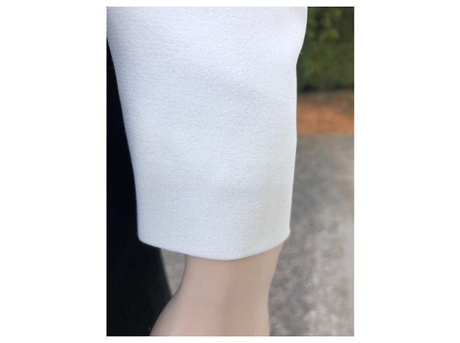 Giacca Burberry Eggshell in Seta e Viscosa Bianco sporco - vista 9