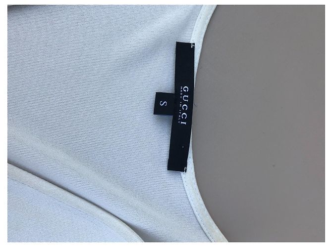 Top de raso gris perla Gucci - vista 6