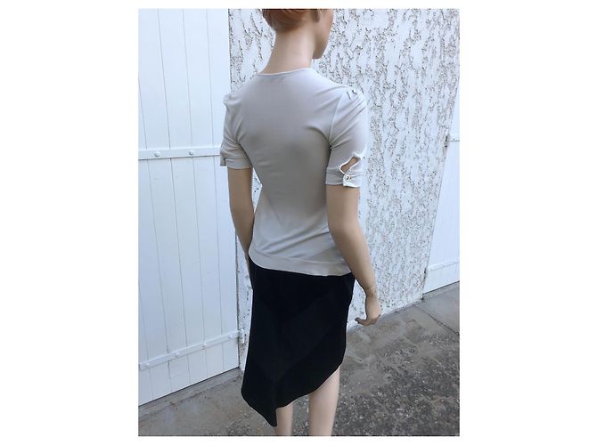 Top de raso gris perla Gucci - vista 9