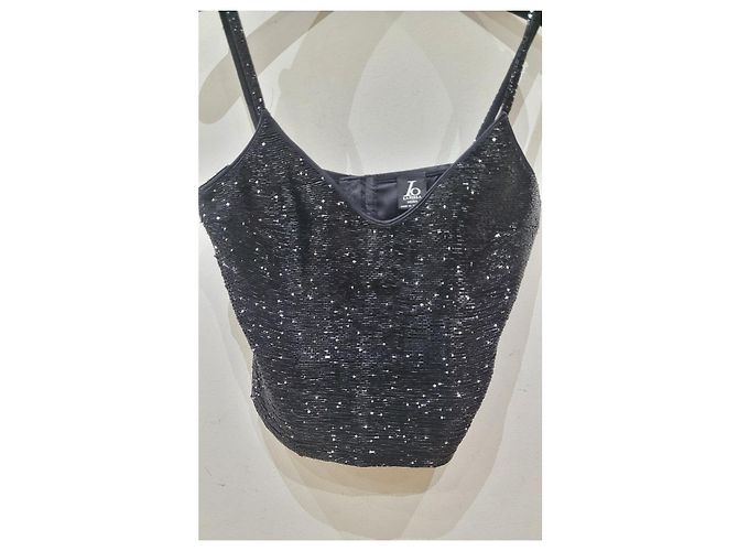 Top bustier abalorios La Perla Negro - vista 3