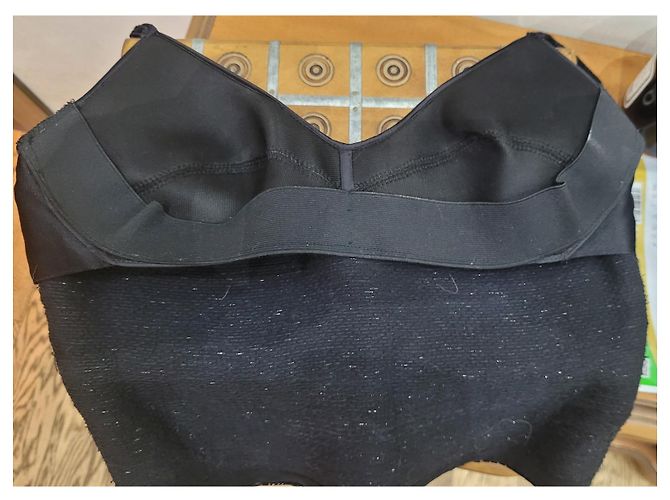 Top bustier abalorios La Perla Negro - vista 7