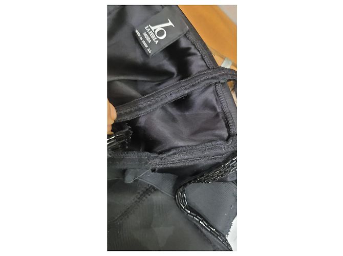 Top bustier abalorios La Perla Negro - vista 9